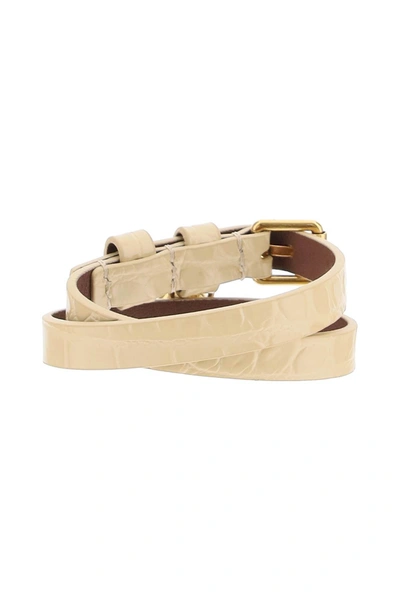 Shop Alexander Mcqueen Double Wrap Bracelet In Mixed Colours