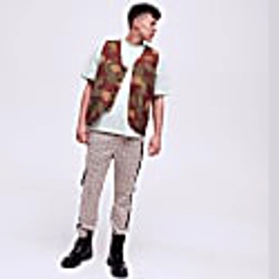 Quillattire Camouflage Military Varsity Waist Coat In Waist