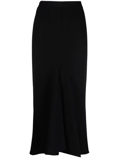 Shop Marni Shift Midi Skirt In Black