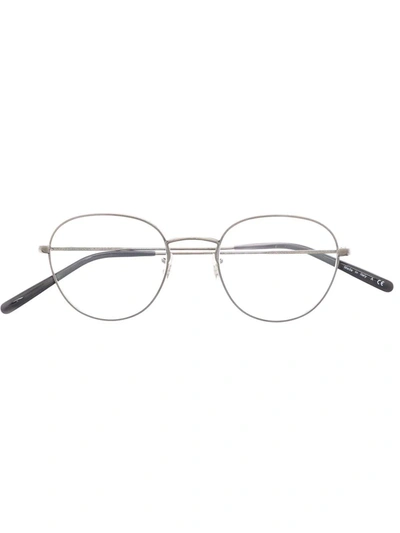 Shop Oliver Peoples Round-frame Glasses In Silver