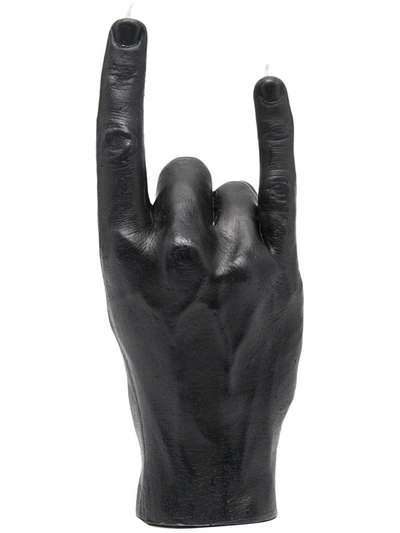 Candlehand Hand Gesture Candle You Rock In Black