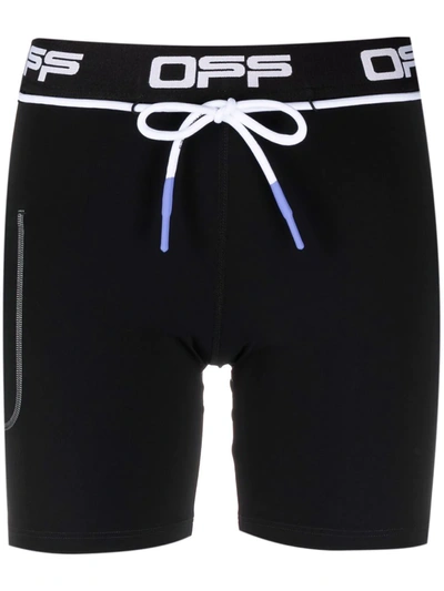 Shop Off-white Active Logo Cycling Shorts In Black