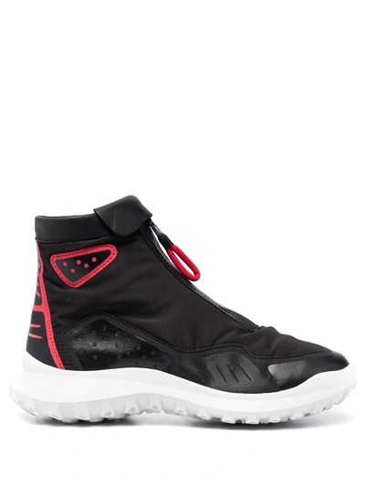 Shop Camper Logo Sneaker Boots In Black