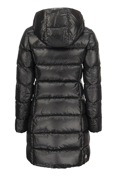 Shop Colmar Friendly - Long Down Jacket In Black