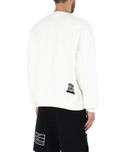 Shop Buscemi Men's White Cotton Sweatshirt