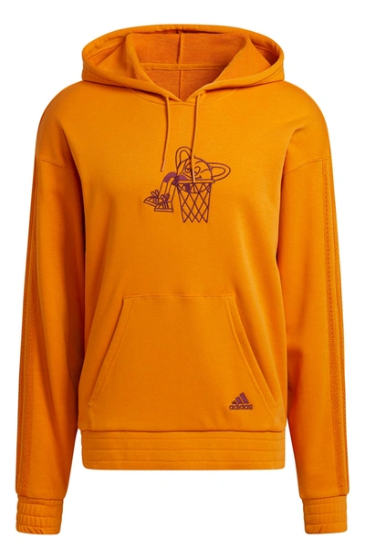 Adidas Originals Adidas Men's Lil Stripe Ignite Szn Basketball Hoodie In  Focus Orange | ModeSens