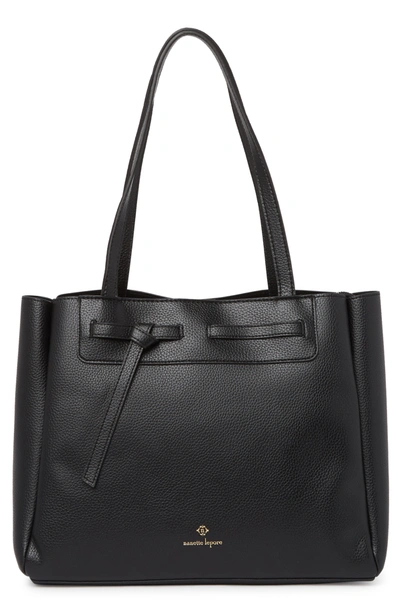 Shop Nanette Lepore Arriss Triple Section Shoulder Bag In Black