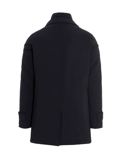 Shop Herno Men's Blue Polyamide Outerwear Jacket