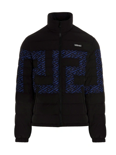 Shop Versace Men's Black Other Materials Outerwear Jacket