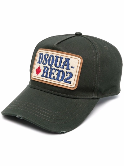 Shop Dsquared2 Men's Green Cotton Hat