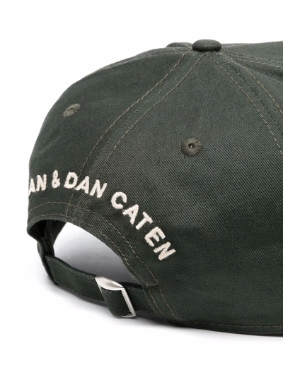 Shop Dsquared2 Men's Green Cotton Hat