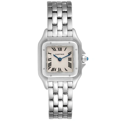 Shop Cartier Panthere Ladies Small Stainless Steel Watch W25033p5 In Not Applicable