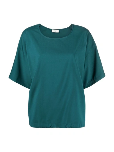 Shop Barena Venezia Drawstring-hem T-shirt In Green