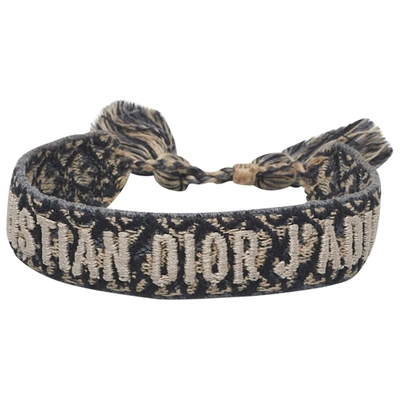 Pre-owned Dior Cloth Bracelet In White | ModeSens