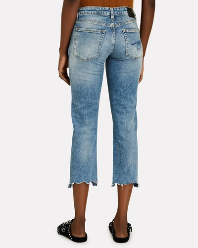 Shop R13 Boy Straight-leg Crop Jeans In Jasper