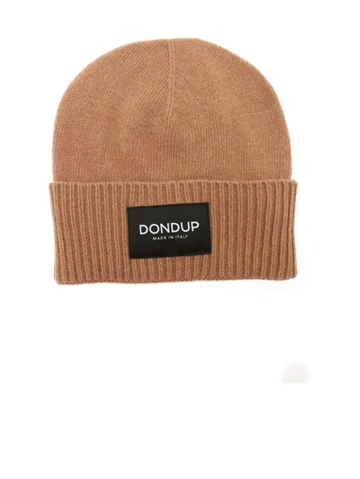 Shop Dondup Cashmere Beanie In Camel
