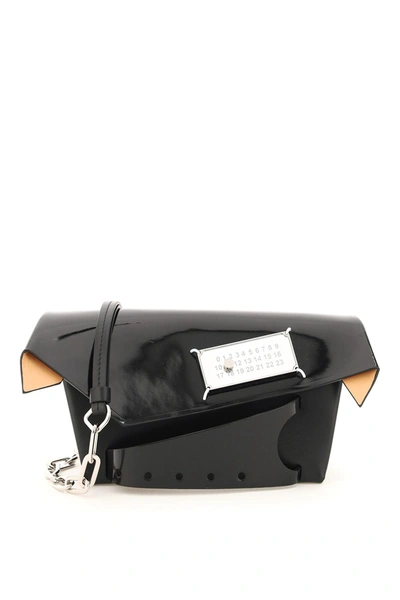 Shop Maison Margiela Snatched Small Shoulder Bag In Black