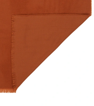 Shop Acne Studios Woven Wool Scarf In Orange