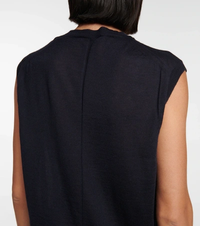 The Row Balham Cashmere Sweater Vest In Blue