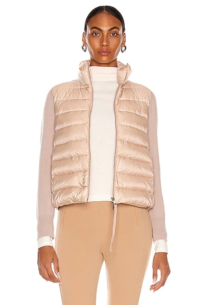 Moncler Wool Cardigan-style Jacket In Pink | ModeSens