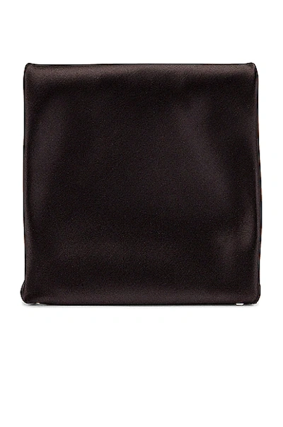 Shop Alexander Wang Crystal Logo Lunch Bag Clutch In Black