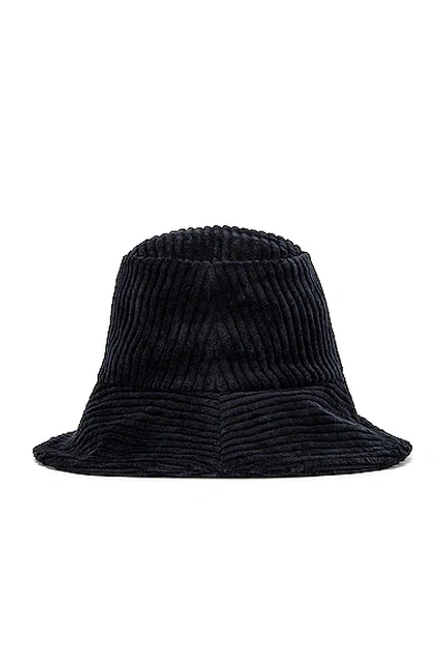 Shop Janessa Leone Tatum Bucket Hat In Navy