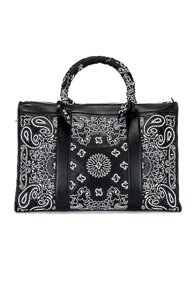 Shop Amiri Bandana Weekend Bag In Black