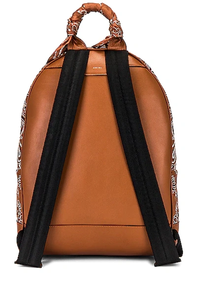 Shop Amiri Bandana Classic Backpack In Brown