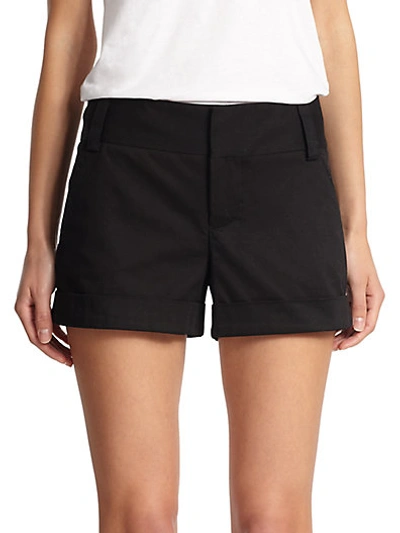 Shop Alice And Olivia Cady Cuffed Shorts In Black