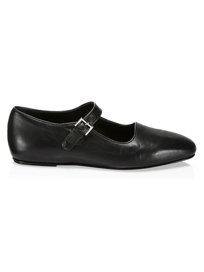 Shop The Row Women's Ava Leather Flats In Black