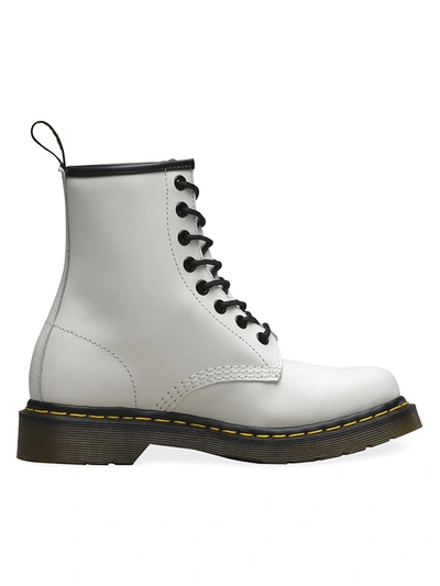 Shop Dr. Martens' Women's 1460 Leather Combat Boots In White