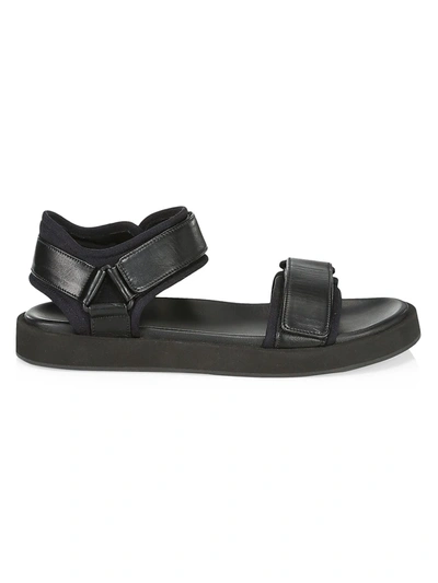 Shop The Row Women's Hook And Loop Leather Sport Sandals In Black