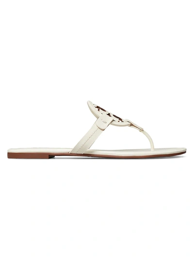 Shop Tory Burch Women's Miller Sandal, Patent Leather In New Ivory