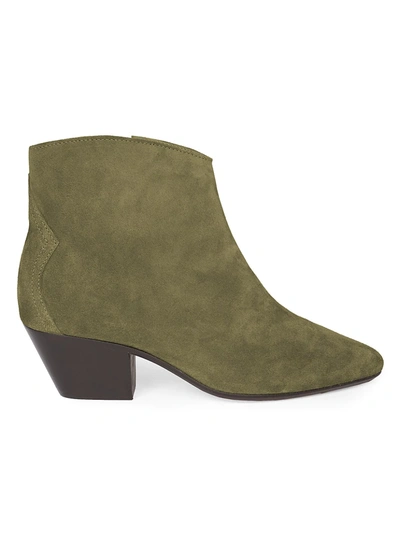 Shop Isabel Marant Women's Dacken Suede Ankle Boots In Taupe