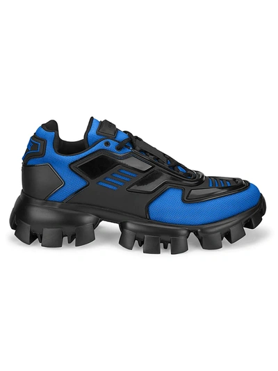 Shop Prada Cloudbust Thunder High-tech Sneakers In Blue