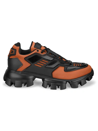 Shop Prada Cloudbust Thunder High-tech Sneakers In Orange