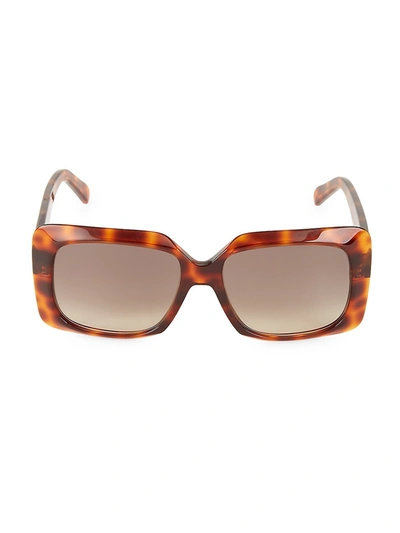 Shop Celine 60mm Square Sunglasses In Havana