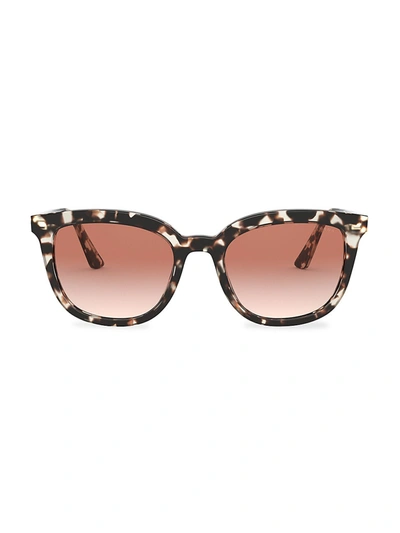 Shop Prada Heritage 53mm Square Sunglasses In Tortoise