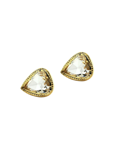 Shop Ila Irina 14k Yellow Gold & Diamond Stud Earrings