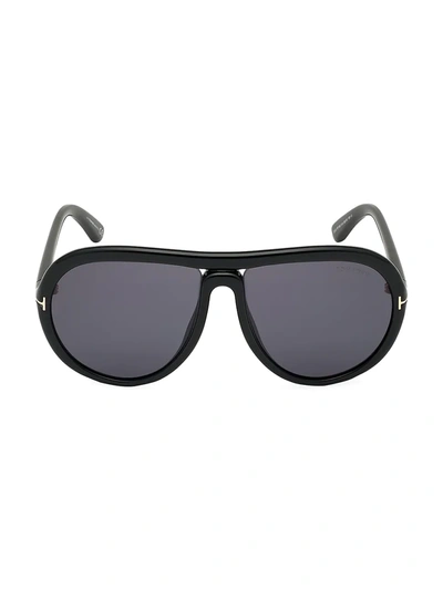 Shop Tom Ford Cybil 60mm Pilot Sunglasses In Black