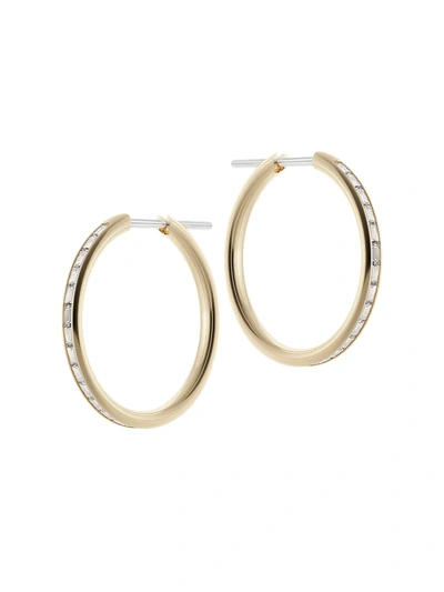 Shop Spinelli Kilcollin Women's 2-piece 18k Yellow Gold Diamond Hoop Earrings