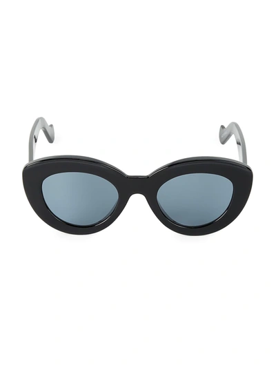 Shop Loewe 50mm Cateye Sunglasses In Black