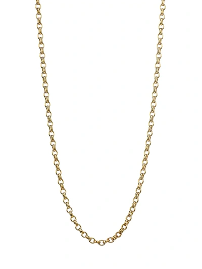 Shop Tamara Comolli Women's 18k Yellow Gold Belcher-link Long Chain Necklace/0.11"