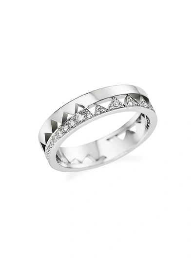 Shop Akillis Women's Capture Me 18k White Gold & Diamond Band Ring