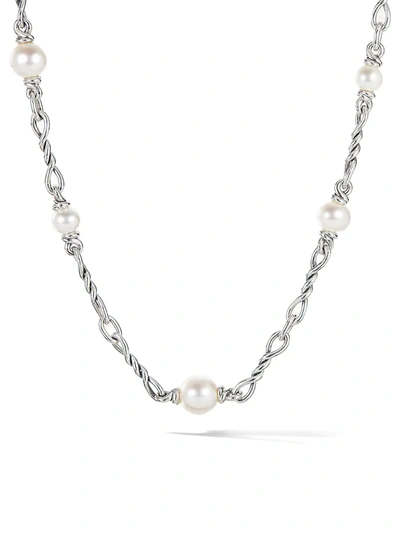Shop David Yurman Women's Continuance Sterling Silver & 9-12mm Cultured Freshwater Pearl Chain Necklace
