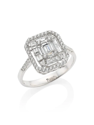 Shop Zydo Mosaic 18k White Gold & Diamond Ring
