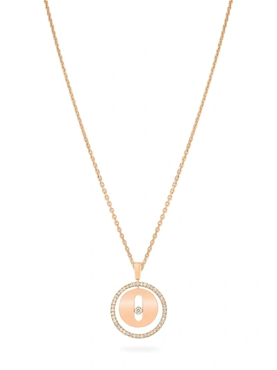 Shop Messika Women's Lucky Move Pm 18k Rose Gold & Diamond Pendant Necklace
