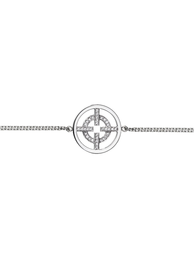 Shop Akillis 18k White Gold & Diamond Pendant Bracelet