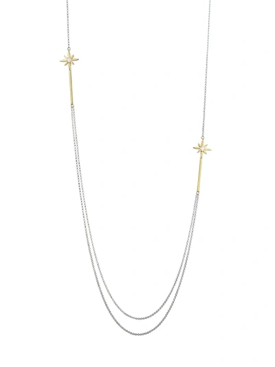 Shop Roberto Coin Disney X  Princess Cinderella 18k Yellow Gold & Diamond Necklace In White Gold
