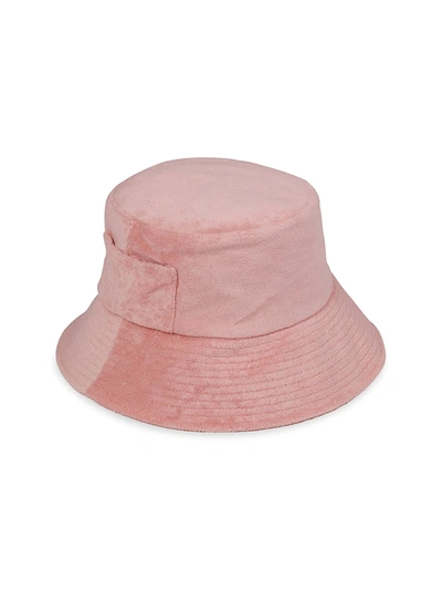 Shop Lack Of Color Women's Wave Terry Cloth Bucket Hat In Pink
